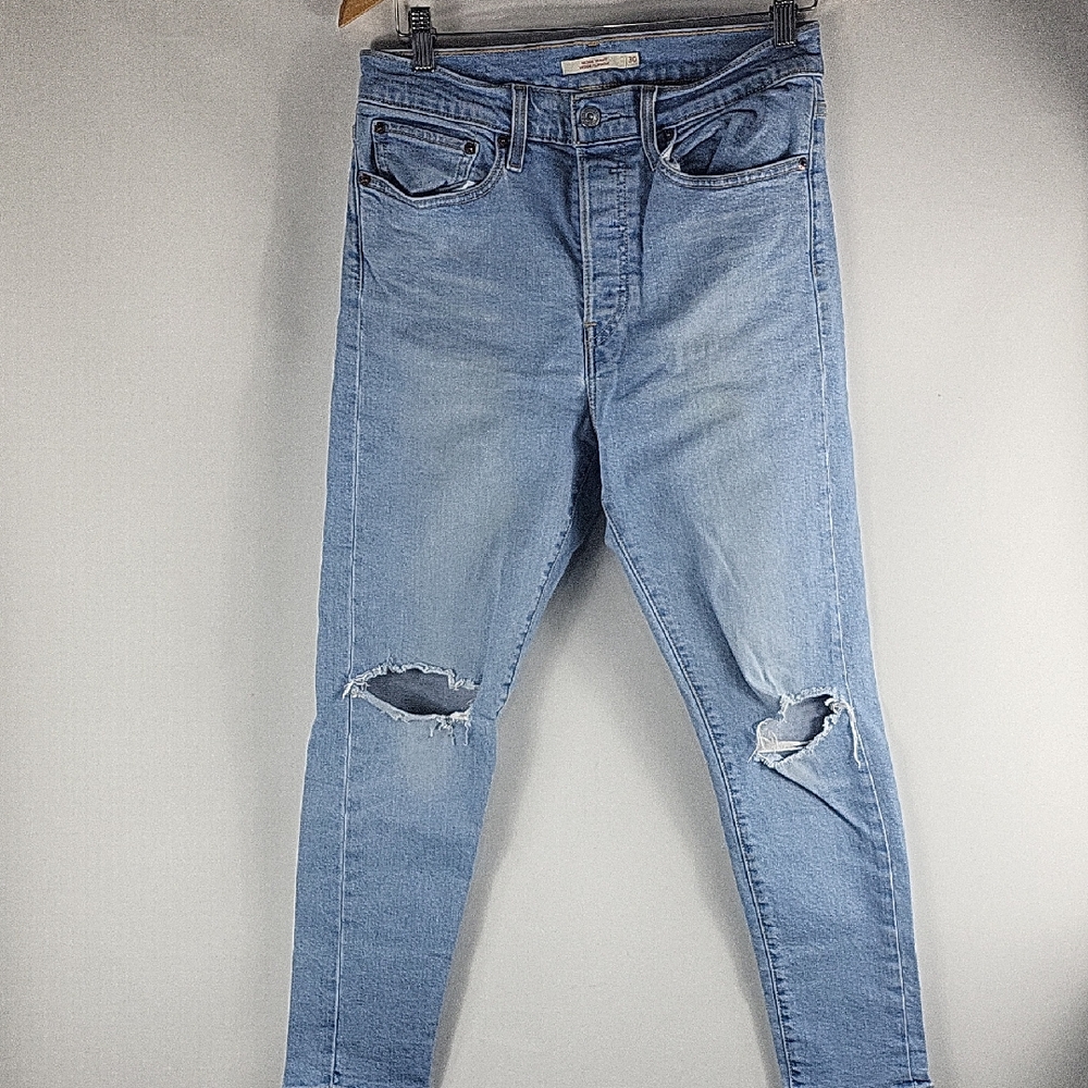 Levi's Wedgie Skinny Jeans Light Blue Size 30